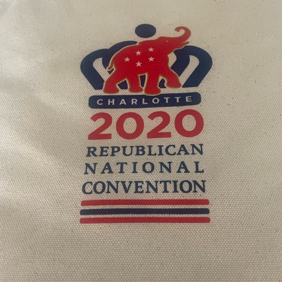 NWOT 2020 Charlotte Republican National Convention canvas bag. - Picture 3 of 6